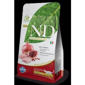 N&D Tahılsız Tavuk Narlı Kısır Açık 1 kg Kedi Maması