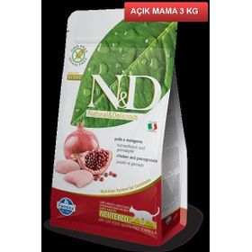 N&D Tahılsız Tavuklu Narlı Kısır Açık 3 kg Kedi Maması