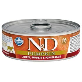 N&D Tavuk Balkabağı Nar 24x80 gr Kedi Konserve