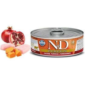 N&D Tavuk Balkabağı Nar 80 gr Yetişkin Kedi Konserve