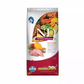 N&D Tropical Selection Düşük Tahıllı Tavuklu ve Tropikal Meyveli Kısırlaştırılmış 10 kg Kedi Maması