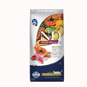 N&D Tropical Selection Kuzu Etli ve Tropikal Meyveli 10 kg Kısırlaştırılmış Kedi Maması