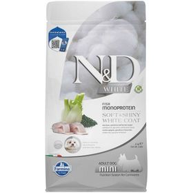 N&D White Mono Protein Balıklı Beyaz Renkli Küçük Irk 2 kg Yetişkin Kuru Köpek Maması