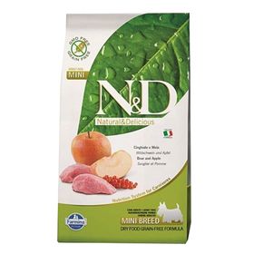 N&D Yaban Domuzlu Elmalı Tahılsız Mini Irk 2.5 kg Yetişkin Köpek Maması