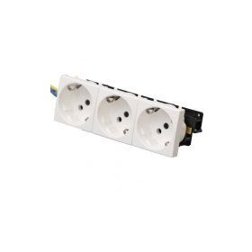 Ne-Ad 45x45 3'lü Topraklı Priz