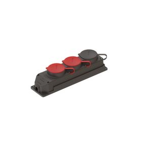 Nead 3x25A+3x25A+1x16A Kauçuk 3'lü Grup Priz