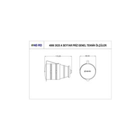 Nead Kauçuk 3x25 A Seyyar Priz