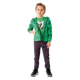 Nebbati Yeşil Bg Store Erkek Çocuk Yağmurluk