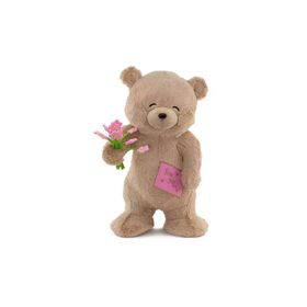 Neco Plush Sevgiliye Hediye Fluffy Çiçekli Ayı