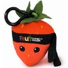 Neco Toys Fruit Ninja 6 cm Sesli Çilek Peluş Oyuncak