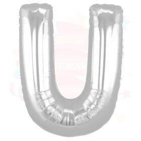 Nedi 01362 U 40 Harf Gümüş Folyo Balon