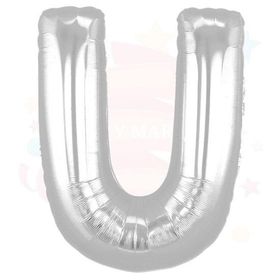 Nedi 01362 U 40 Harf Gümüş Folyo Balon