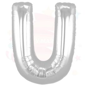 Nedi 01362 U 40 Harf Gümüş Folyo Balon