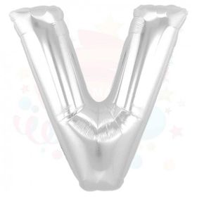 Nedi 01363 V 40 Harf Gümüş Folyo Balon