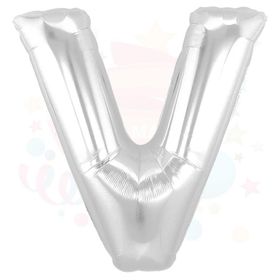 Nedi 01363 V 40 Harf Gümüş Folyo Balon