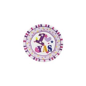 Nedi 10 Adet 1 Yaş Günüm Pembe TKT7301 23 cm Karton Tabak