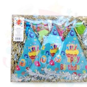 Nedi 10286 Doğum Günü Şeffaf Kutulu Küçük Paket Süs Takımı