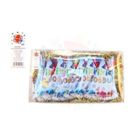 Nedi 10391 Doğum Günü Şeffaf Kutulu Büyük Paket Süs Takımı