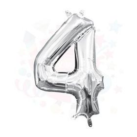 Nedi 10765 4 40 Rakam Gümüş Folyo Balon