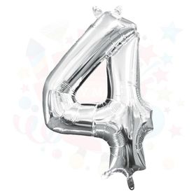 Nedi 10765 4 40 Rakam Gümüş Folyo Balon