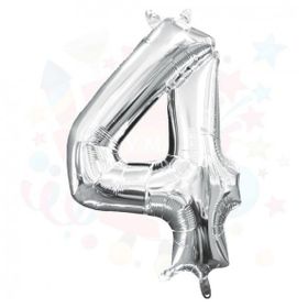 Nedi 10765 4 40 Rakam Gümüş Folyo Balon