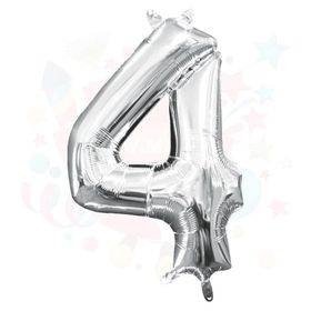 Nedi 10765 4 40 Rakam Gümüş Folyo Balon