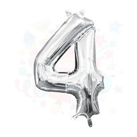 Nedi 10765 4 40 Rakam Gümüş Folyo Balon