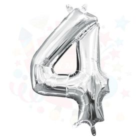 Nedi 10765 4 40 Rakam Gümüş Folyo Balon