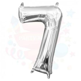 Nedi 10768 7 40 Rakam Gümüş Folyo Balon