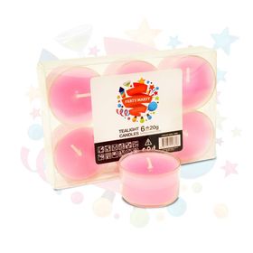Nedi 11381 20 gr Tea Light Kokulu Pembe 6'lı Mum