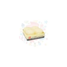 Nedi 11384 4"lü Krem 4x4 cm Takoz Mum