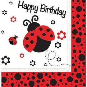 Nedi 20'li Happy Bırthday Uğur Böceği Peçete