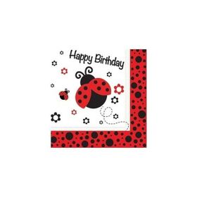 Nedi 20'li Happy Bırthday Uğur Böceği Peçete