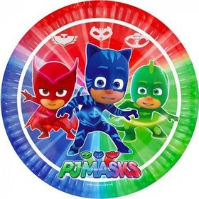 Nedi 33882 Pj Masks Lisanslı 8'li 23 cm Karton Tabak
