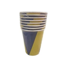 Nedi 38192 Sarı Lacivert 8'li Karton Bardak