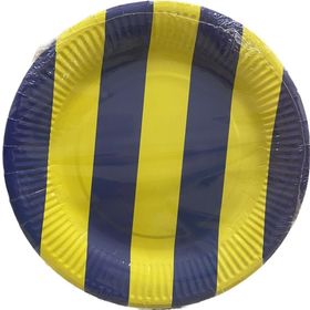 Nedi 38225 Sarı Lacivert 8'li 22 cm Karton Tabak