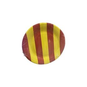 Nedi 38910 Sarı Kırmızı 8'li 22 cm Karton Tabak