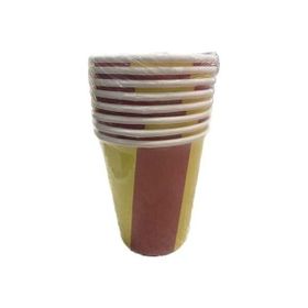Nedi 38934 Sarı Kırmızı 8'li Karton Bardak