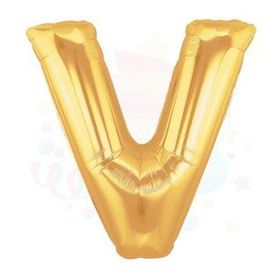 Nedi 40 Harf Altın V Balon Folyo