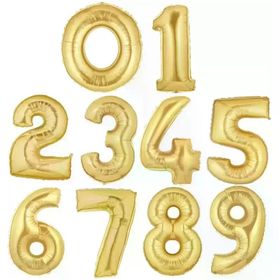 Nedi 40 Rakam Altın 1 Folyo Balon
