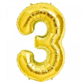 Nedi 40 Rakam Altın 3 Balon Folyo