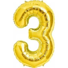 Nedi 40 Rakam Altın 3 Balon Folyo