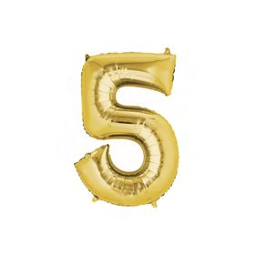 Nedi 40 Rakam Altın 5 Balon Folyo