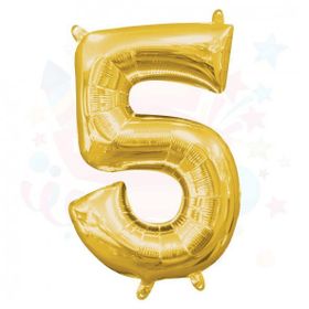 Nedi 40 Rakam Altın 5 Balon Folyo