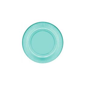 Nedi 84523 Düz Makaron Su Yeşili 8'li 22 cm Karton Tabak