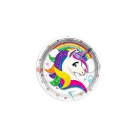 Nedi 85671 Unicorn Lisanslı 8'li 23 cm Karton Tabak