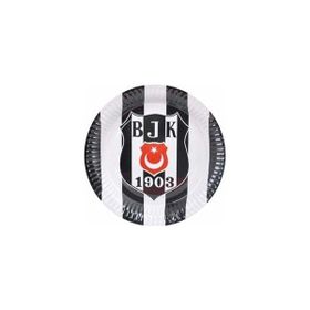 Nedi BJK1619 Beşiktaş Lisanslı 8'li 23 cm Karton Tabak