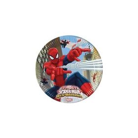 Nedi Lisanslı 8 Adet Spiderman Crime Fighter 95043 23 cm Karton Tabak