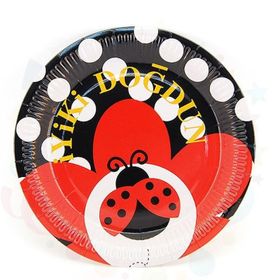 Nedi TKT8201 Uğur Böceği İyiki Doğdun 10'lu 23 cm Karton Tabak