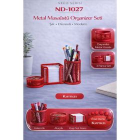 Need ND-1027 Kırmızı Masaüstü Perfore Seti